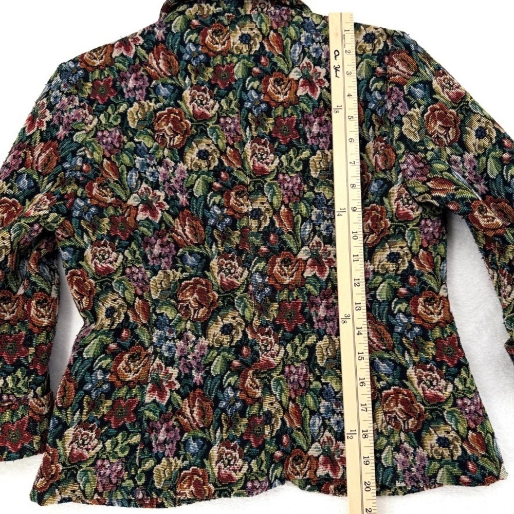 Tabitha Anthropologie Floral Tapestry‎ Blazer Jacket Size 4 - Picture 9 of 12
